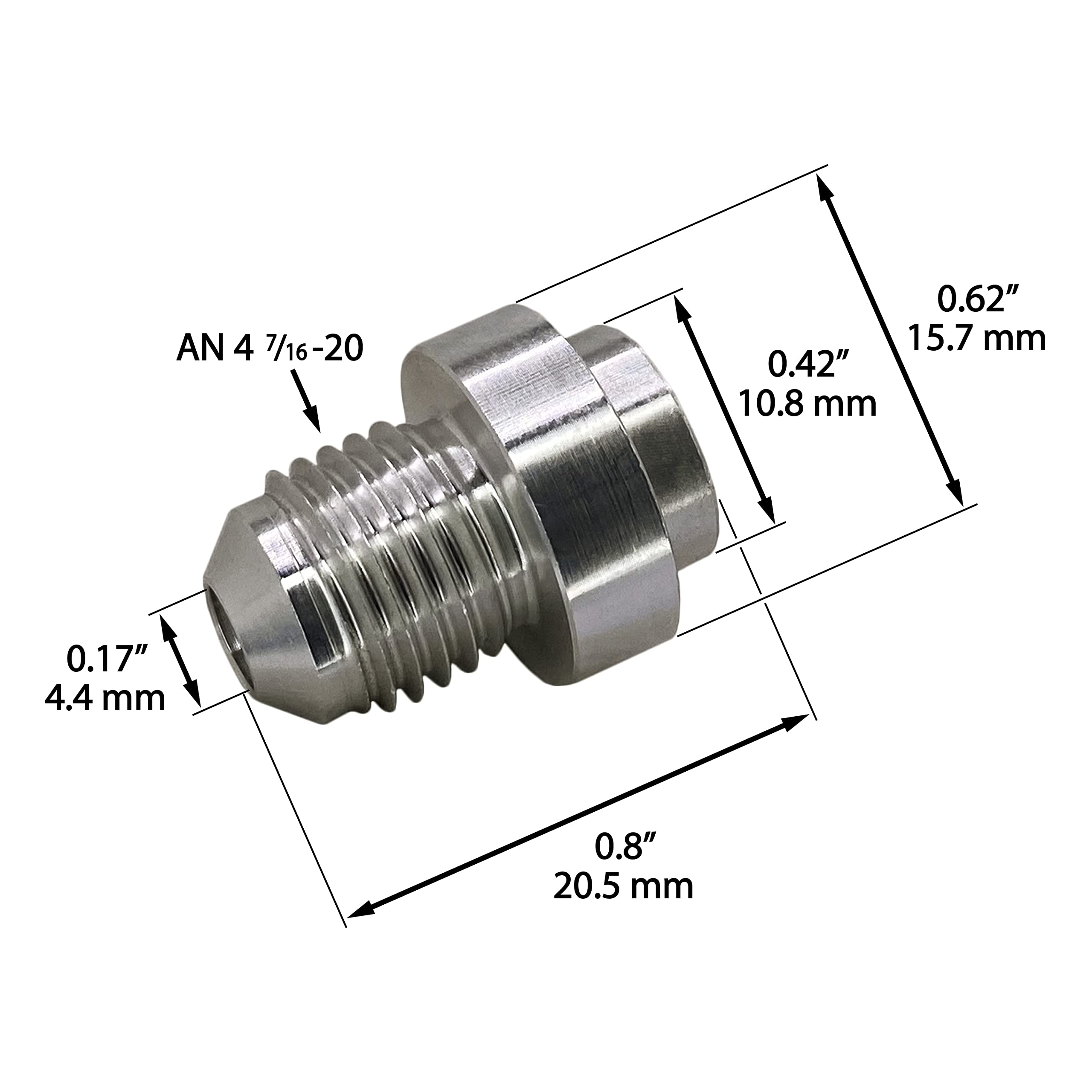 RO-4472　あんあん Amazon.com: AN20 Weld On Bung Stainless Steel Male Flare