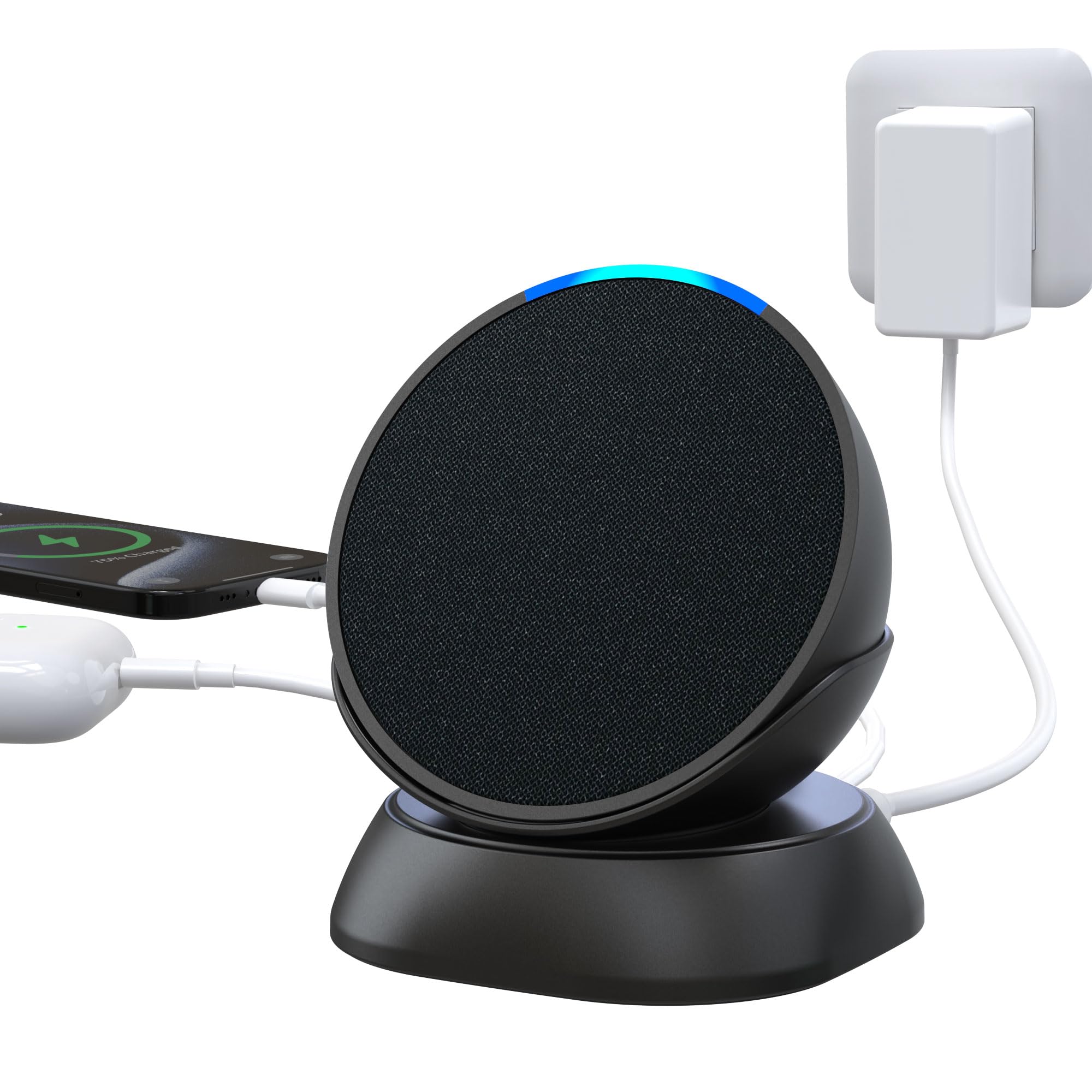 Hoeount Ultiate 2024 Echo Spot Stand - Hub de carga para Echo Spot