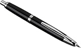 PILOT Vanishing Point Collection Refillable & Retractable Fountain Pen, Black Barrel with Rhodium Accents, Blue Ink, Broad Nib (60342) – view 2