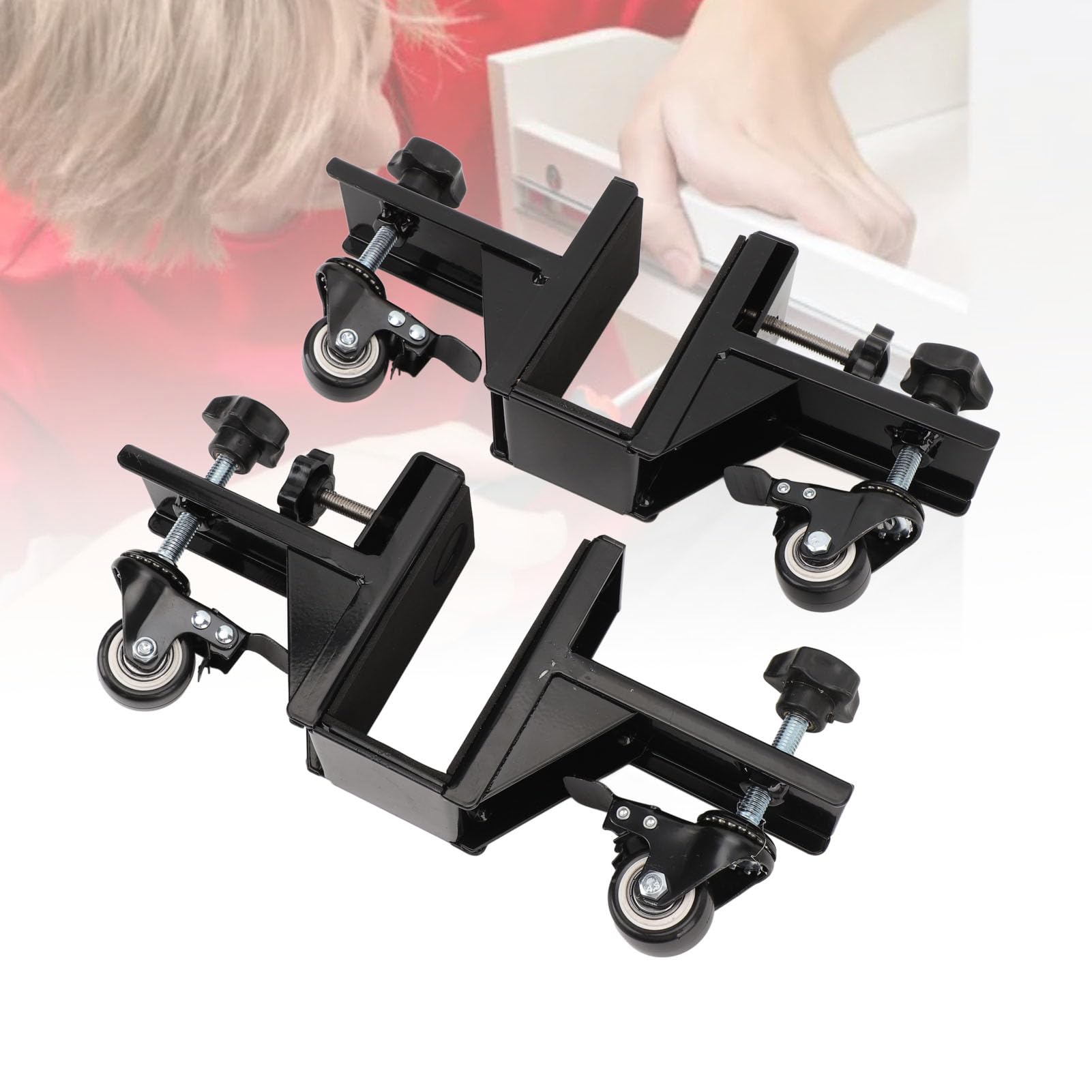 Paneelwagen, Robuster Türbeweger mit 360-Grad-Schwenkrädern, Verstellbare Klemme für Trockenbauplatten, Materialtransport, Baustellen, Lagerhallen