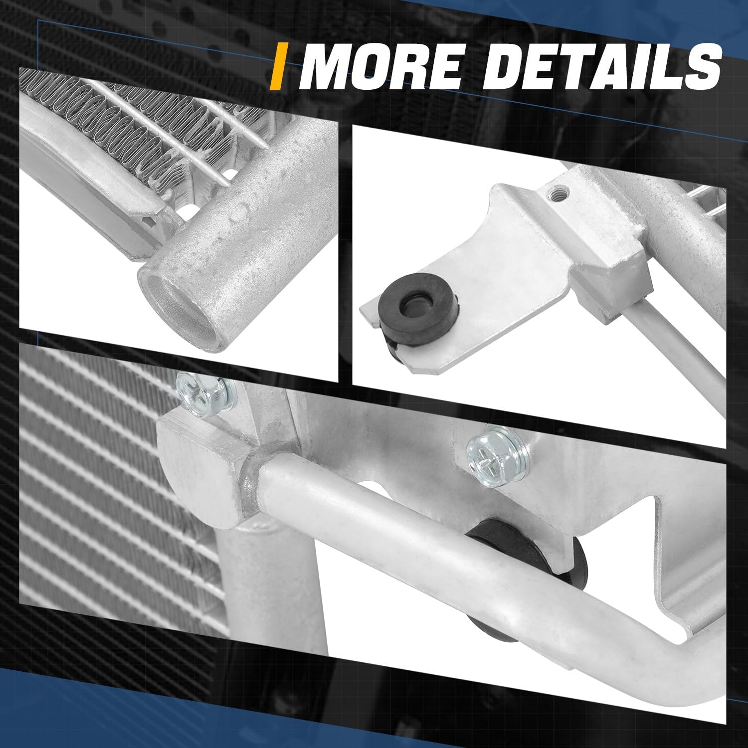 Auto Dynasty Air Conditioning A/C Condenser Compatible with 2016-2019 Nissan Titan XD 5.0L Diesel, Aluminum AC Condenser Replacement DPI 30028, NI3030178