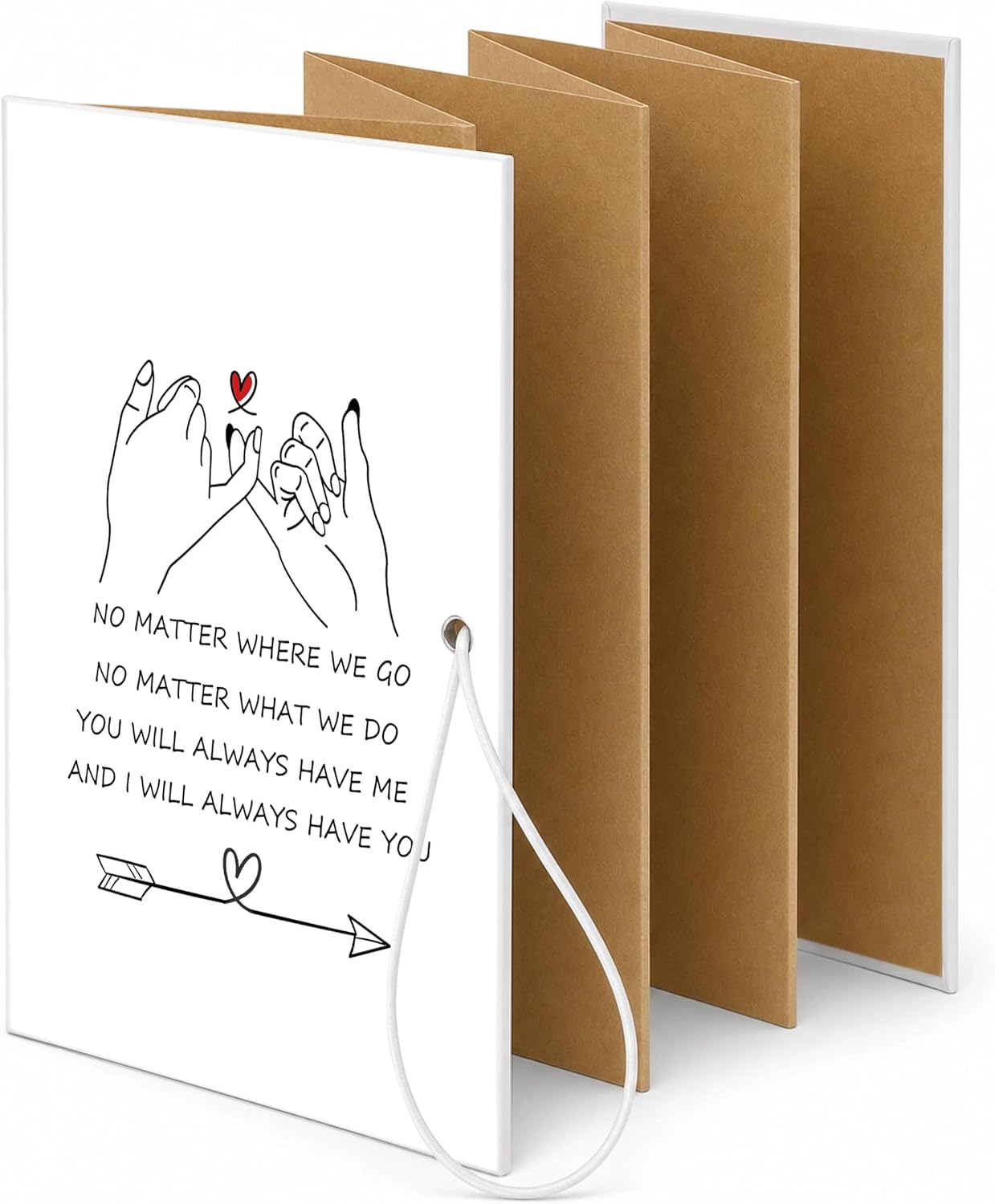 Best Friend Small DIY Scrapbook Album 4.8x7 Inch, Our Laughs Are Limitless Stretchable Accordion Foldable Photo Scrapbook Memory Book Gifts for Friendship Bestie Best Friend