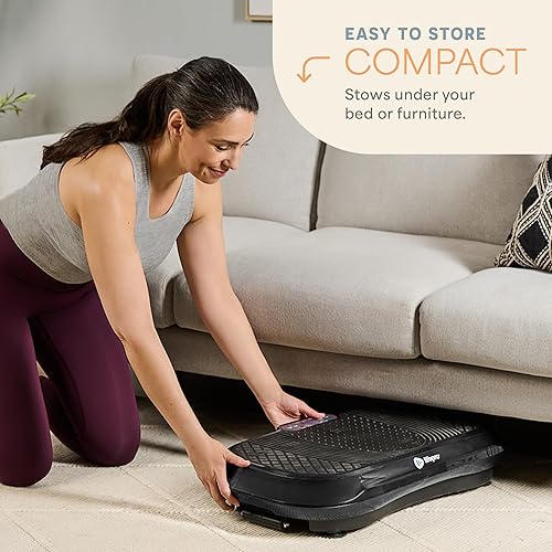 Vista 25 de Lifepro Waver Vibration Plate - Vibración de alta intensidad para activación muscular, plataforma vibratoria de entrenamiento de cuerpo completo