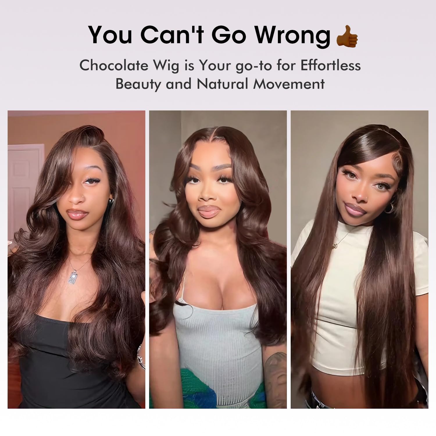 Perruque cheveux humain Body Wave 13X6 HD Lace Front Wigs 20 Pouces 200% Densité Glueless Wig Brun chocolat