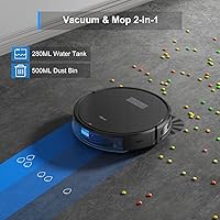 Vista 3 de Tikom G8000 Pro Robot Aspirador y Trapeador Combo, succión de 4500 Pa, 150 minutos máximo, aspiradora robótica con carga automática, silencioso