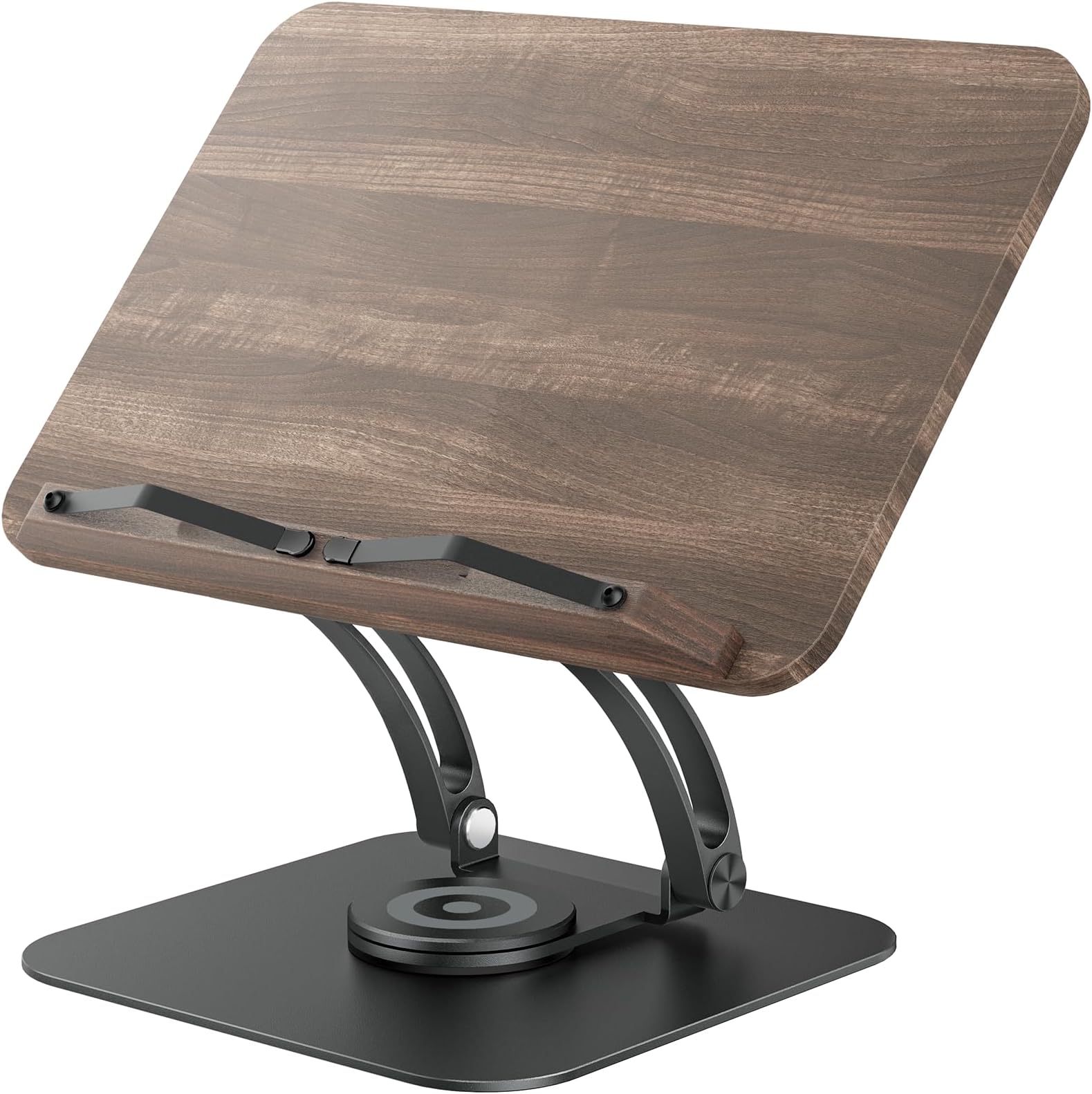 KVRG Book Stand with Light,Adjustable Book Holder with 360