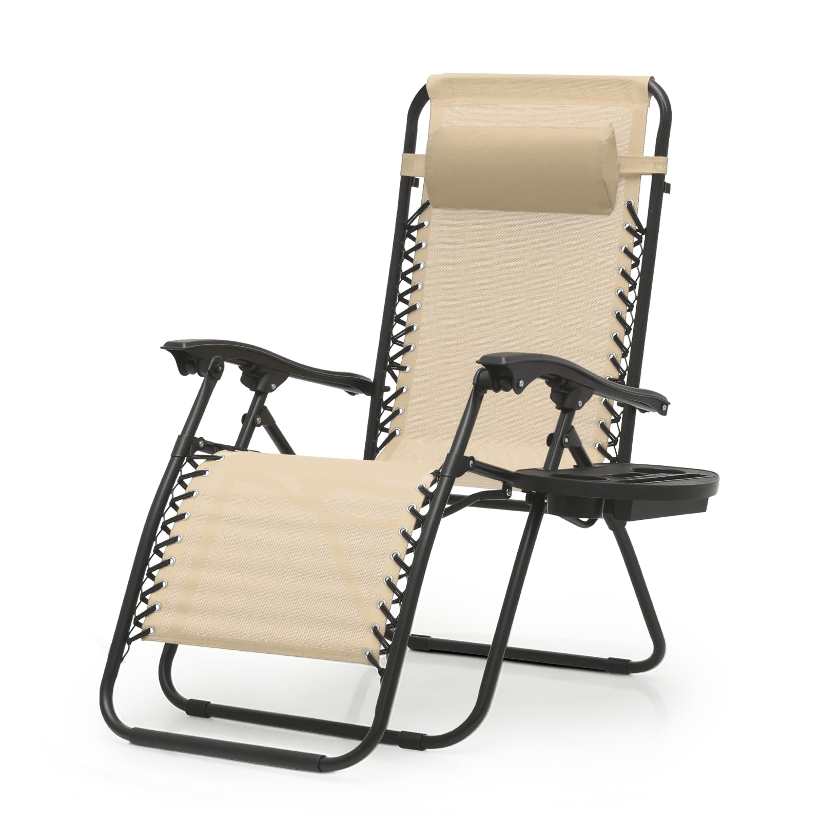 Chaise longue inclinable pliable avec coussin pour créer votre coin de paradis