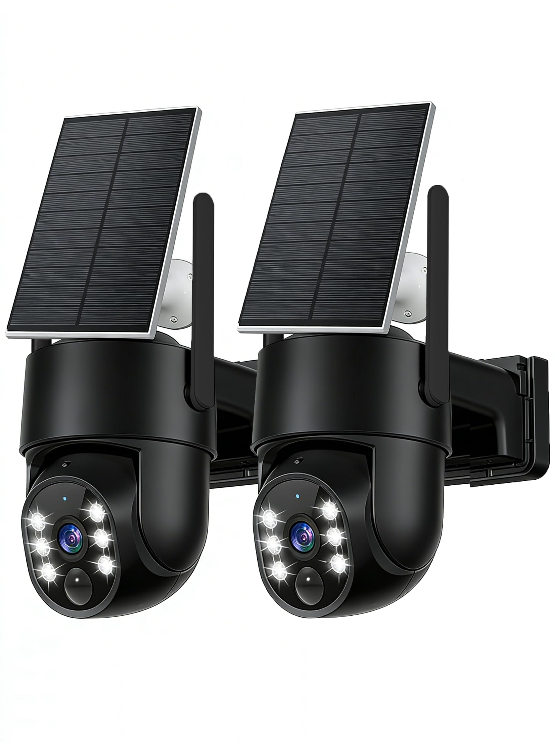 2K Security Cameras Wireless Outdoor, 5GHz WiFi Solar Camera Outdoor Wireless, Wire-free Installation, AI Detection, Two-way Audio, Mobile alerts, SD/Cloud Storage, Color Night Vision, 2 Packs-image-48