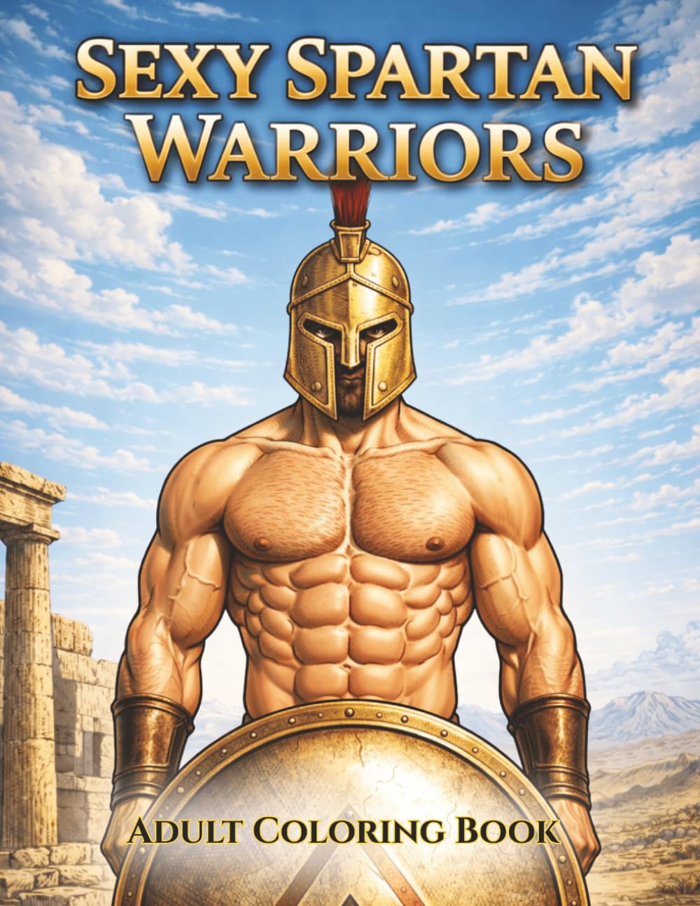 Sexy Muscular Spartan Warriors Coloring Book: Hot Greek Warriors, Gladiators & Fantasy Men – Adult Coloring Book for Stress Relief (Rugged & Legendary: Adult Coloring Series)
