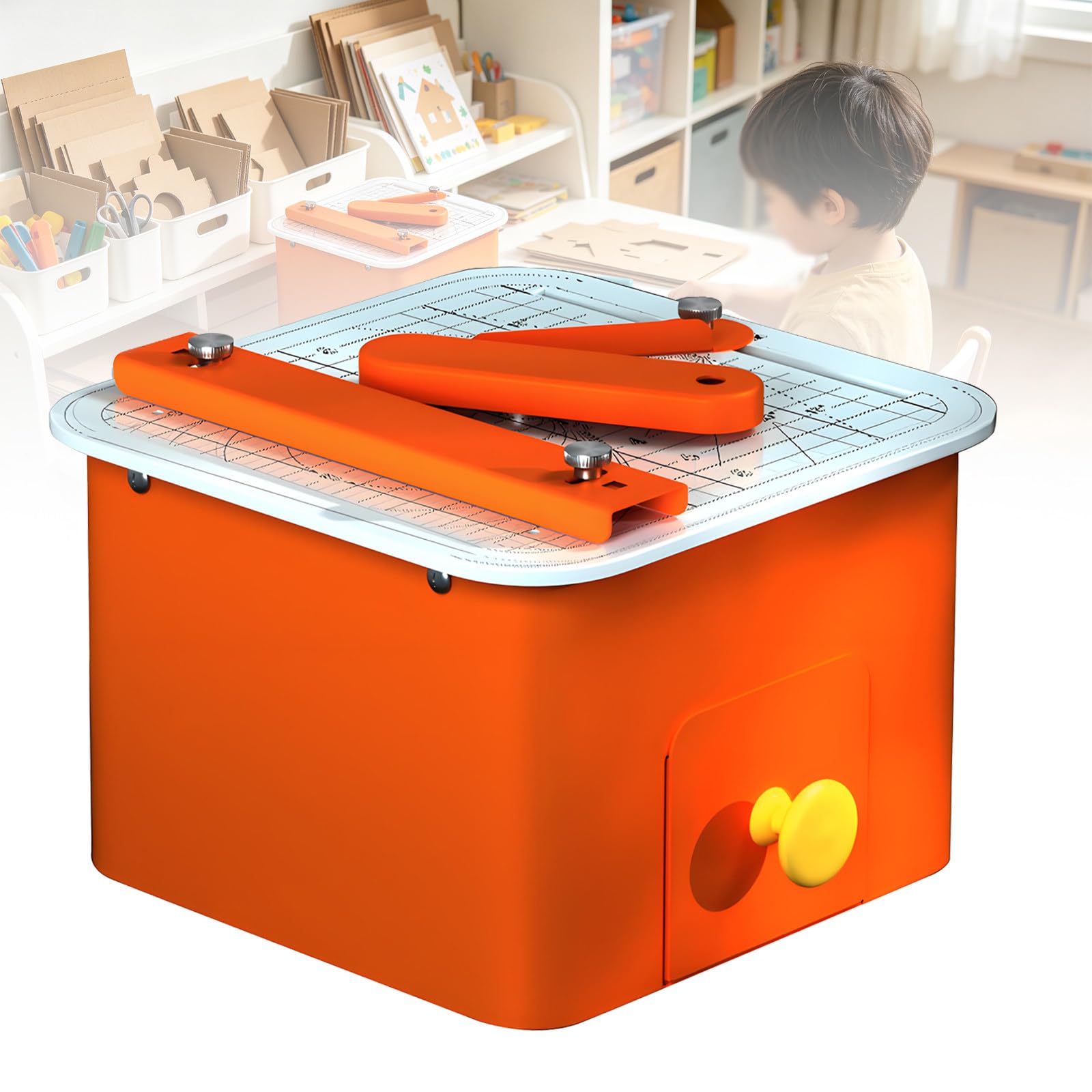 LwiftGal Electric Cardboard Cutter for Kids, 45w Safe Cardboard Saw Tool, 0-4mm Thickness, DIY Electric Chomp Saw, Upcycled Creative Learning Set