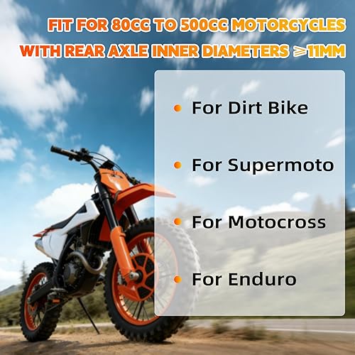 Miniatura 3 de JFG RACING - Soporte de triángulo para moto de tierra, patane trasero universal para motocicleta, soporte para rueda lateral para moto de pit,