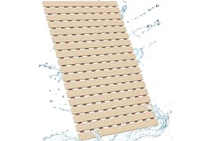 Yolife Raised Shower Mat with Anti-Slip Surface and Efficient Drainage for a...
