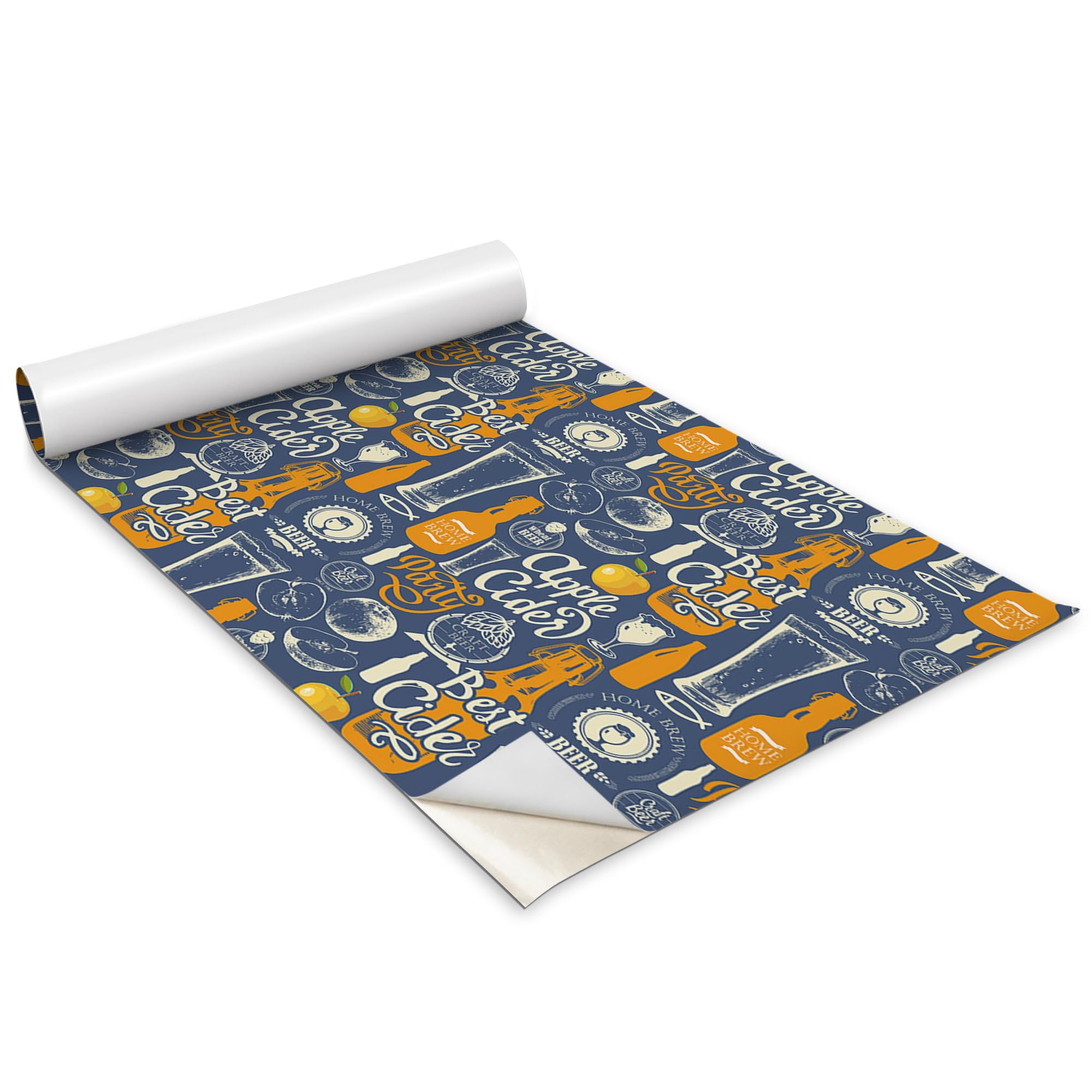 Papier peint adhésif Wallfluent Cidre 100x50 cm rouleau décoratif meuble cuisine