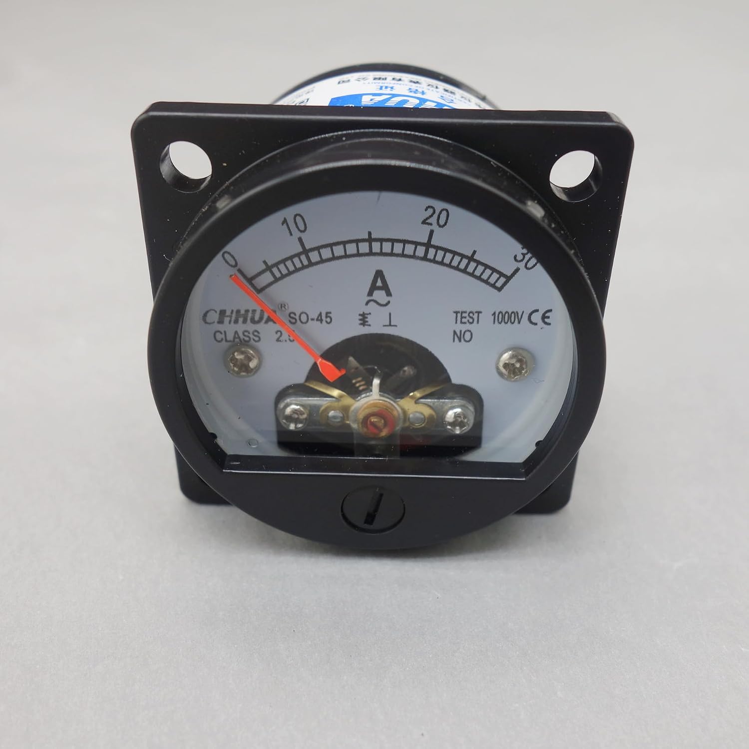 SO-45 30A Analog Ammeter Panel AMP Current Meter Panel Cutout Dia.45mm AC 0-30A