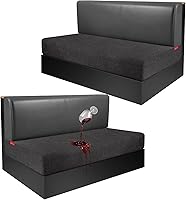 Vista 86 de Fundas de cojín 100 % impermeables para caravana, tela elástica, repuesto para asiento de cámper, funda de sofá lavable diseñada para banco de auto