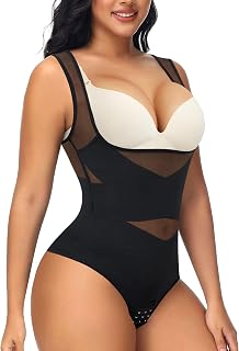 Thong Shapewear Bodysuit for Women Tummy Control Body Shaper Faja Seamless Waist Trainer Corset Stomach Girdles