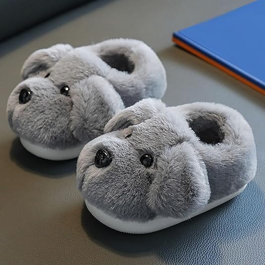 UnoSheng Pantoufles 39 Garçon Intérieur Peluche Chaussons Chauds Garçons Dessin Animé Coton Enfants Enfants Filles Chaussures Chaussons Enfants Tracteur, Vert, 24 EU