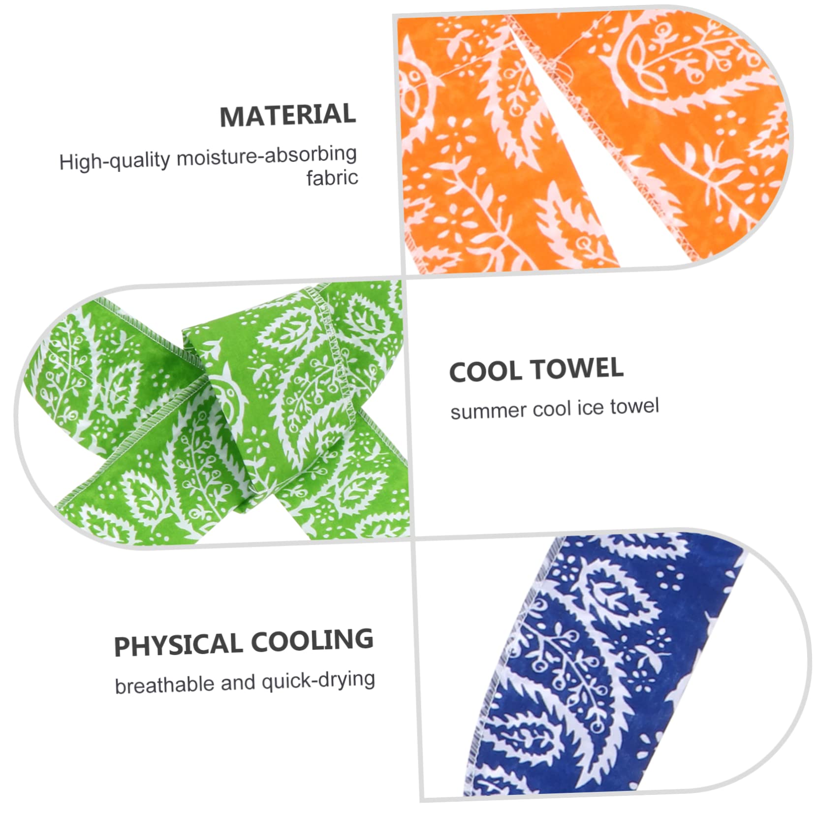 BESTonZON Paquete Toallas Deportivas De Enfriamiento Rápido Secado Absorbentes De Sudor Material Transpirable Toallas Portátiles para Yoga Fitness Camping Y 4 Piezas X 5