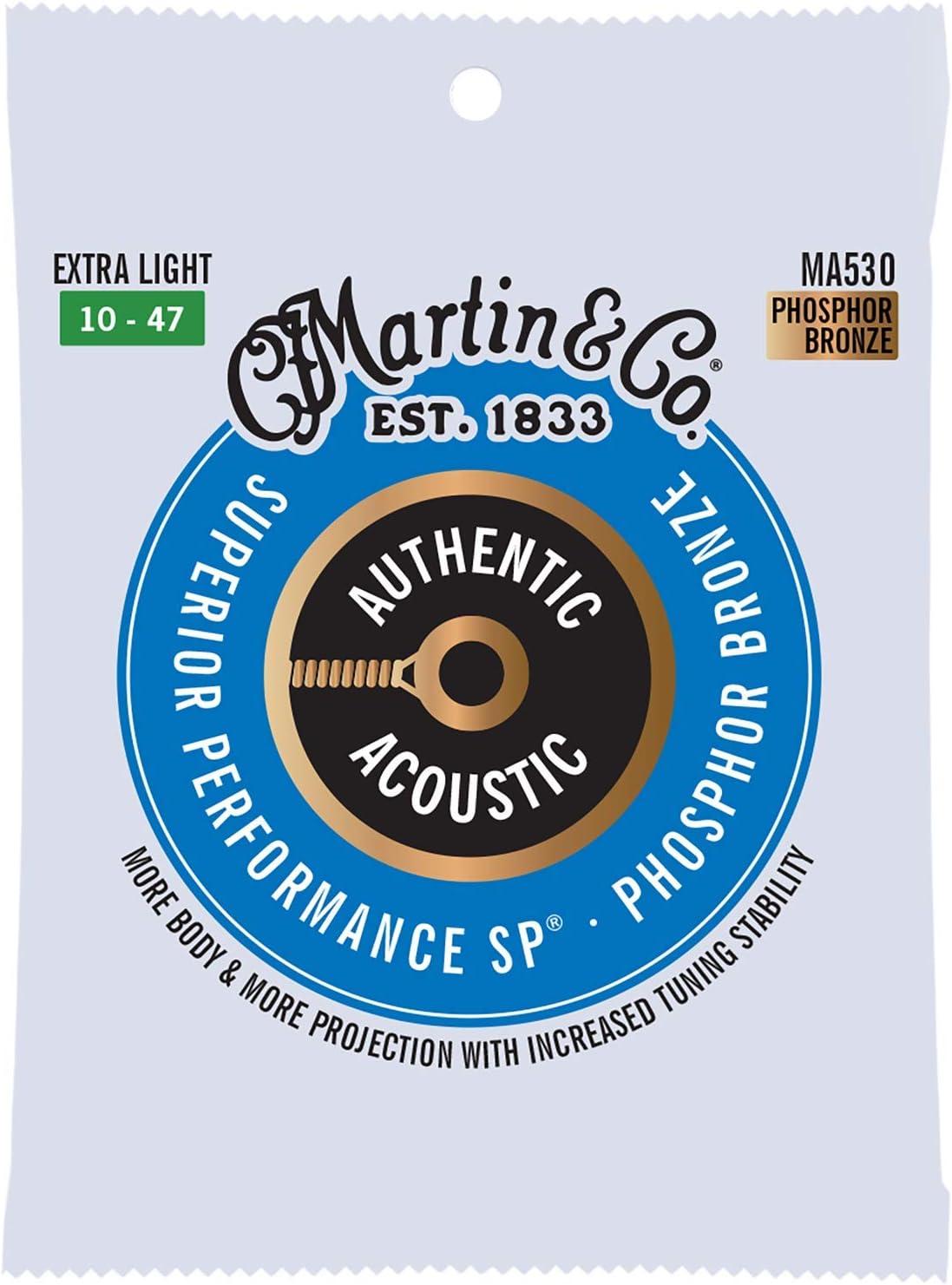 MA530 Authentic Acoustic - SP - Phosphor Bronze Extra Light (10-47)