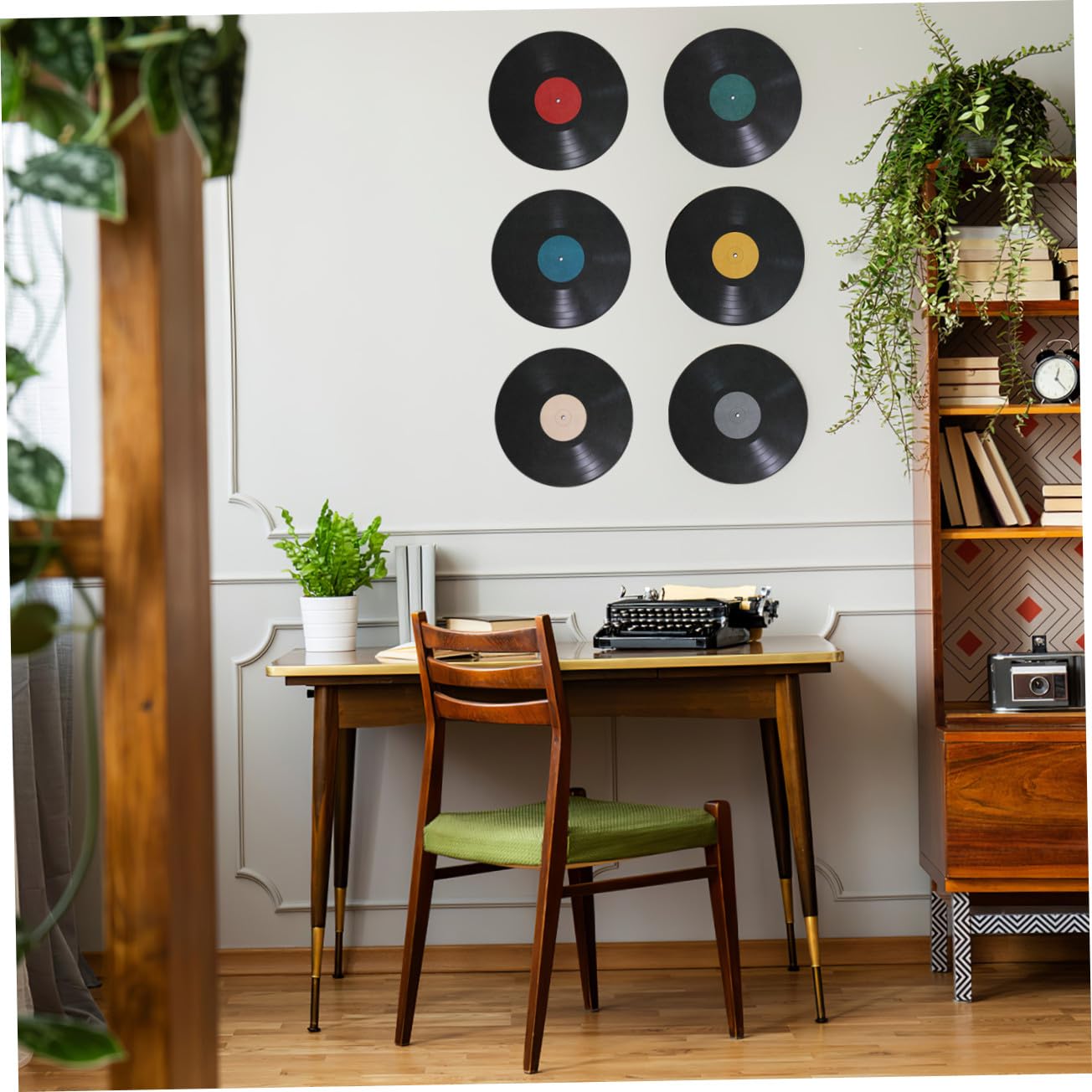 Pegatinas de Vinilo Decorativas Retro para Pared, 8 Piezas Pvc
