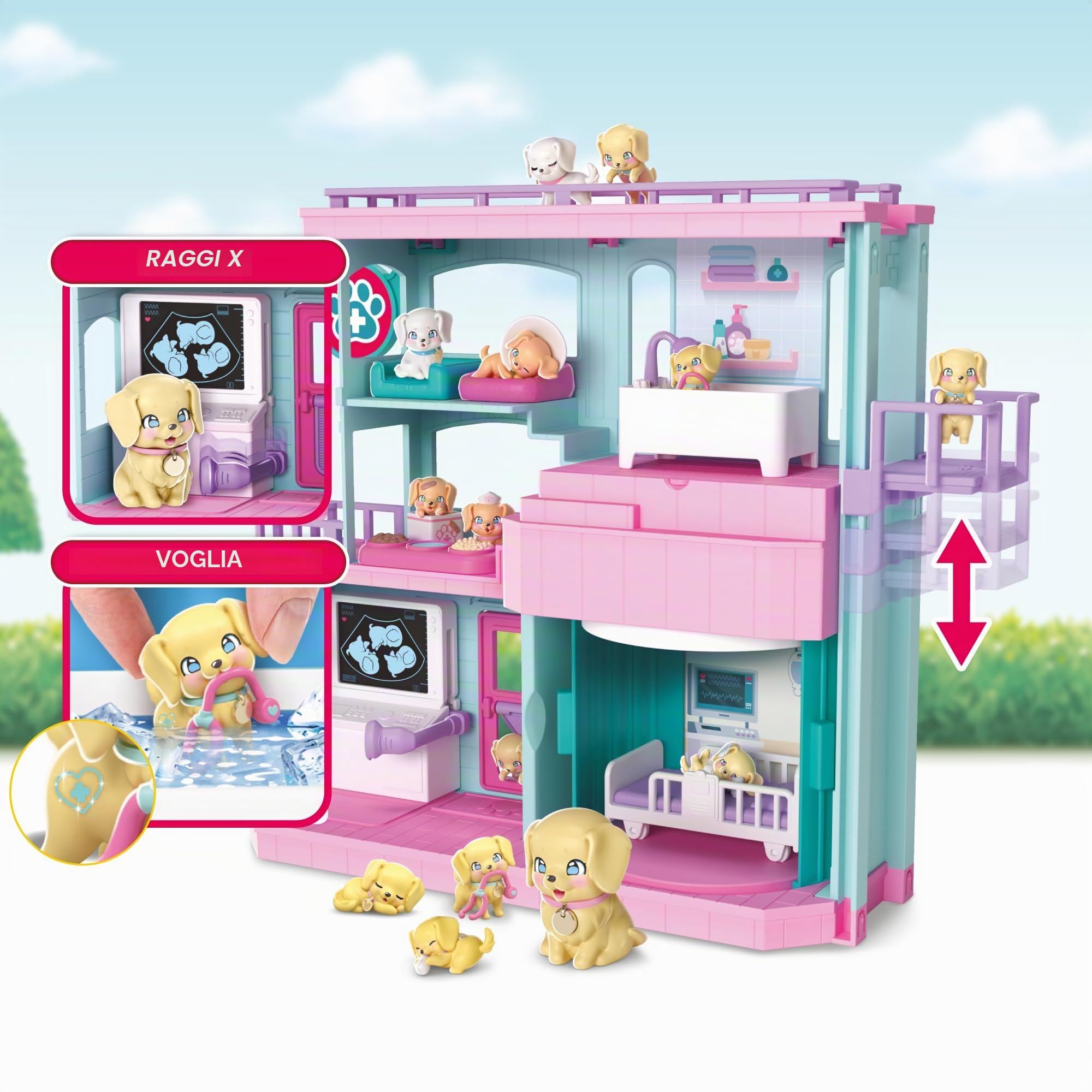 Little Live Pets Mama Surprise Families Baby Care Clinic, Set di Clinica per Cuccioli Sorpresa, Include Accessori Necessari per la Cura dei Cuccioli, Bambini di +5 anni, Famosa (LP307000)