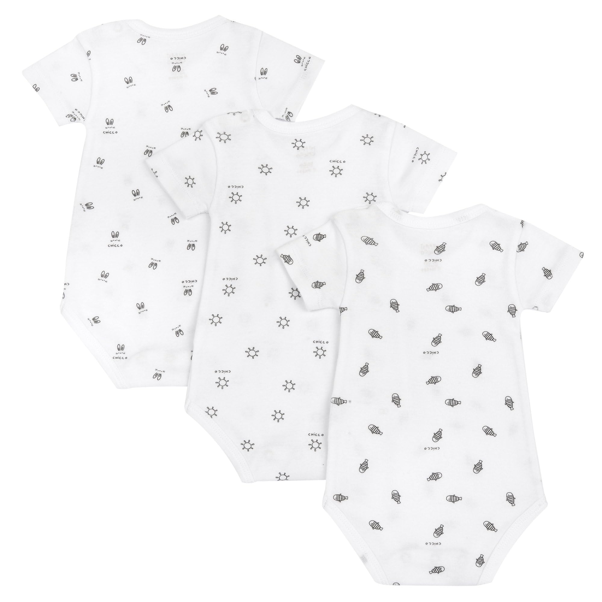 Chicco Trzy body, Kolor biały, 24 miesi?cy