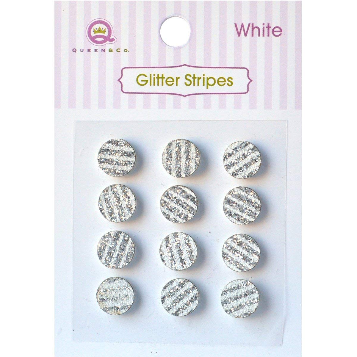 Lunares 8 mm Autoadhesivos Queen Reina y Co, Acaba con las Decoraciones Sosas con Purpurina Multicolor