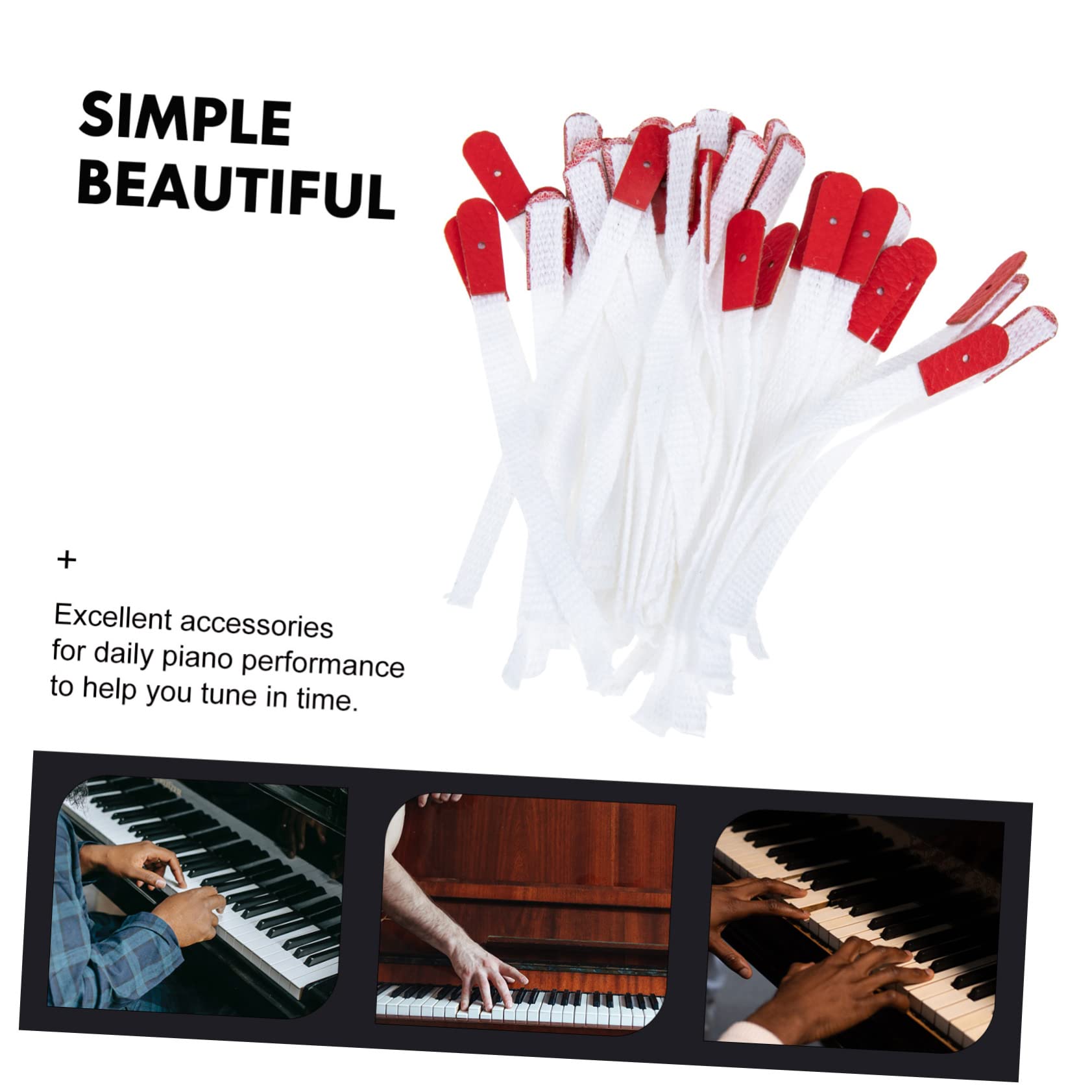 VICASKY 250piezas Cuerda De Afinación para Piano De Herramienta De Reparación De Instrumentos Accesorios para Afinación De Pianos y Clásicos
