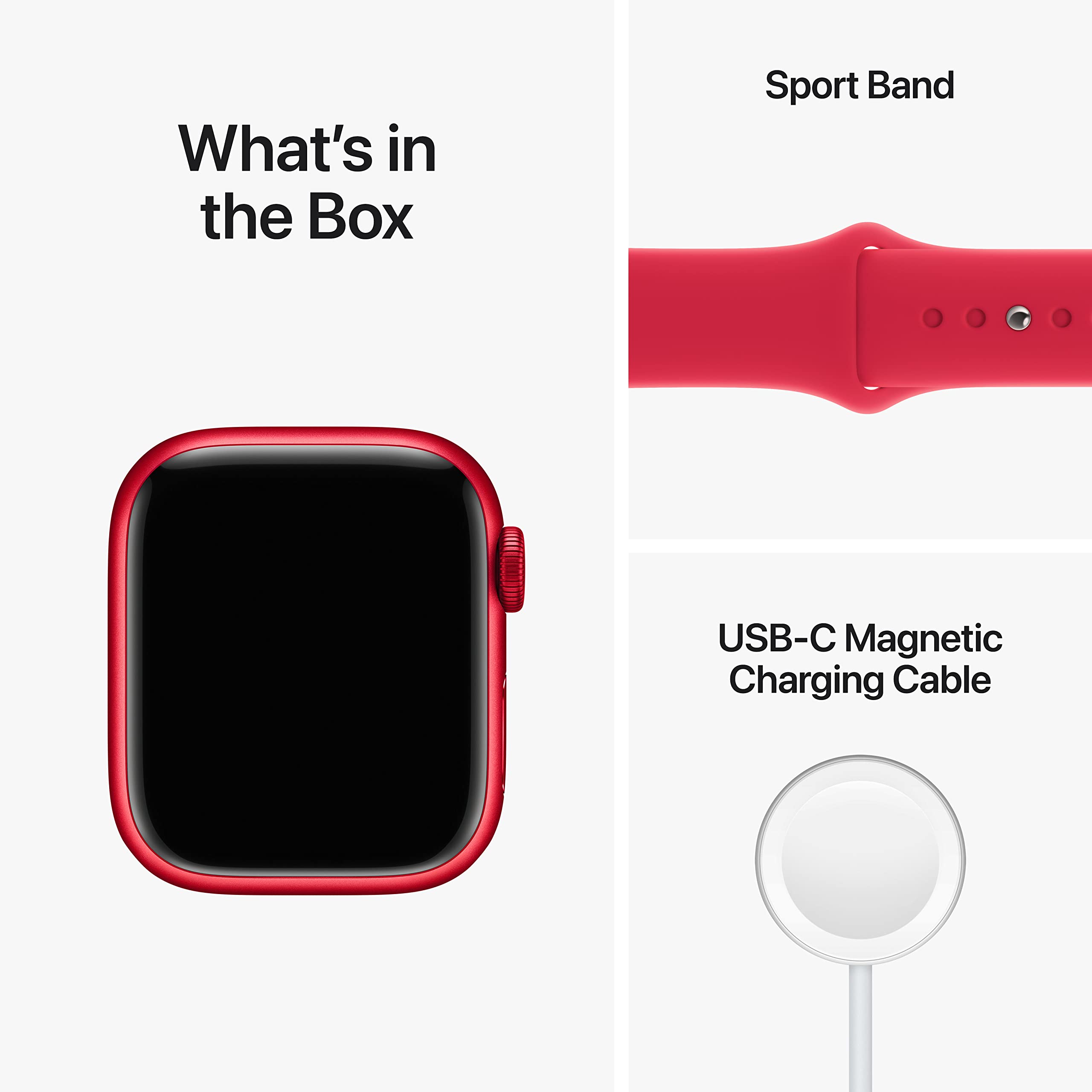 Apple Watch Series 8 [GPS 41 mm] Smart Watch w/ (Product) RED  