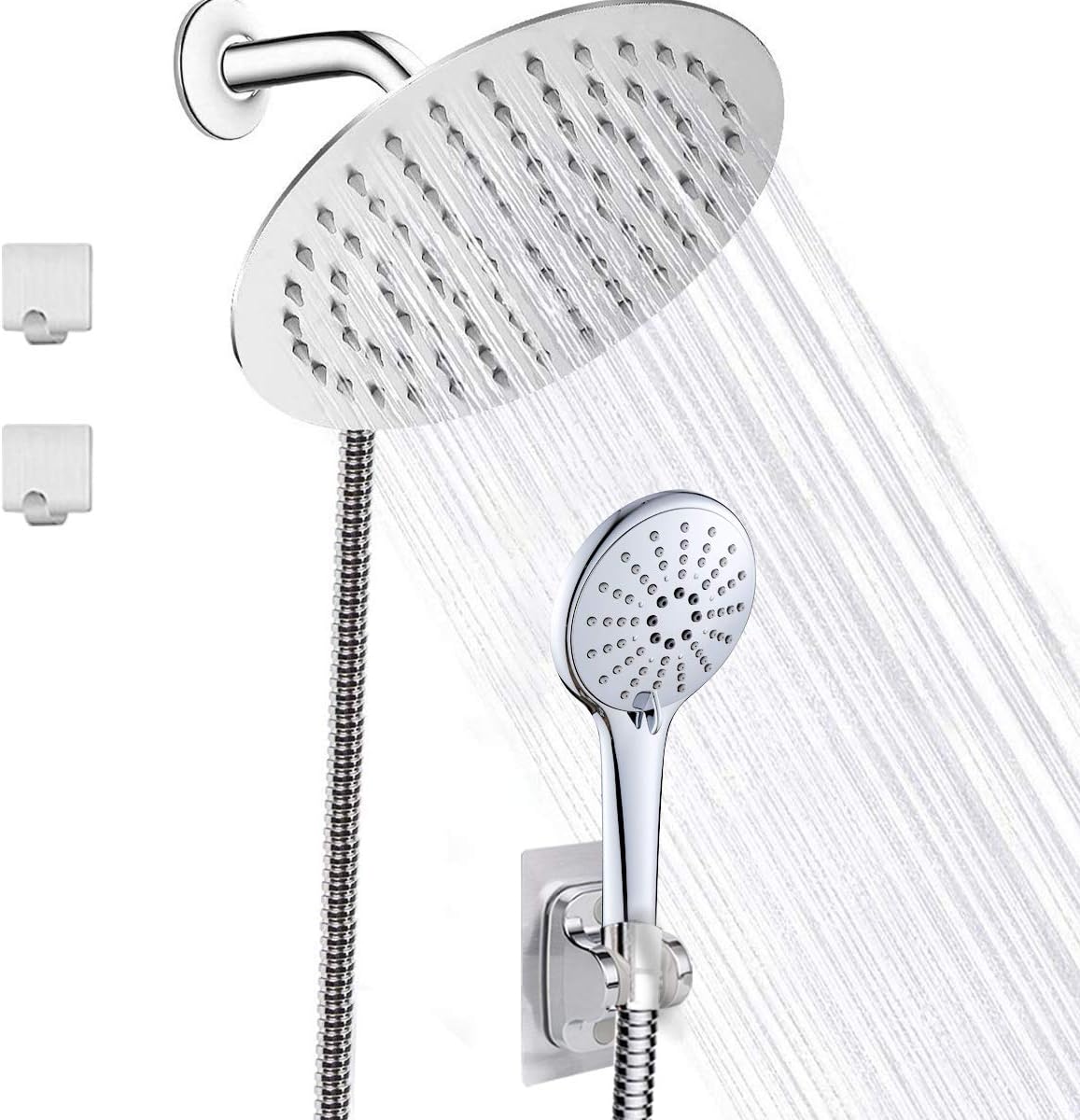 LOHNER Luxury High Pressure Rainfall Shower Head/5settings Handheld