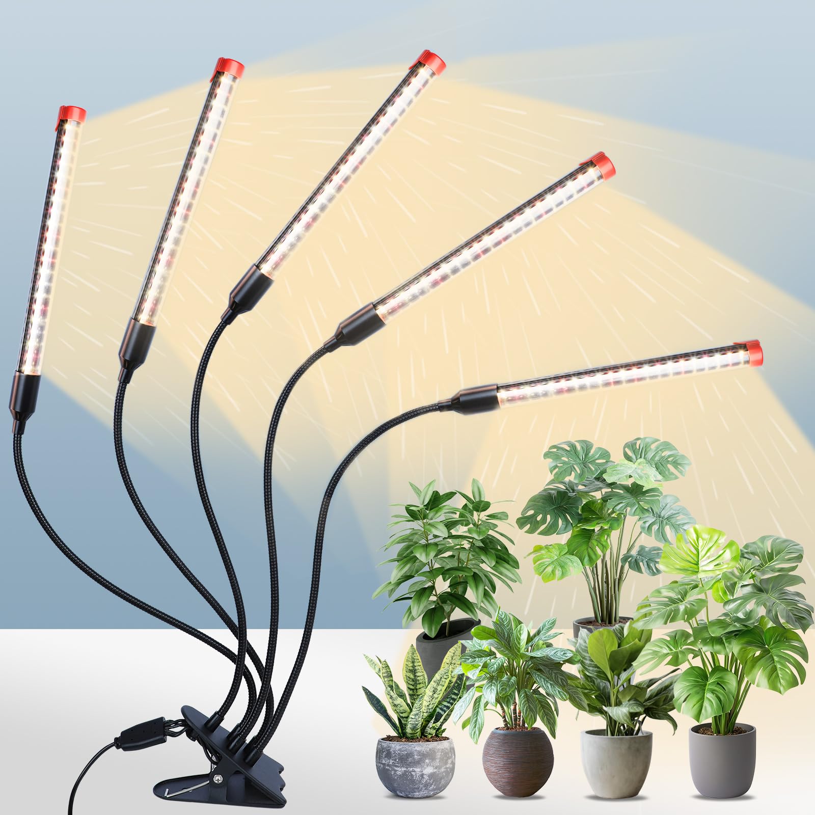 FECiDA Gamechanger 45W 5-Head Clip Grow Light