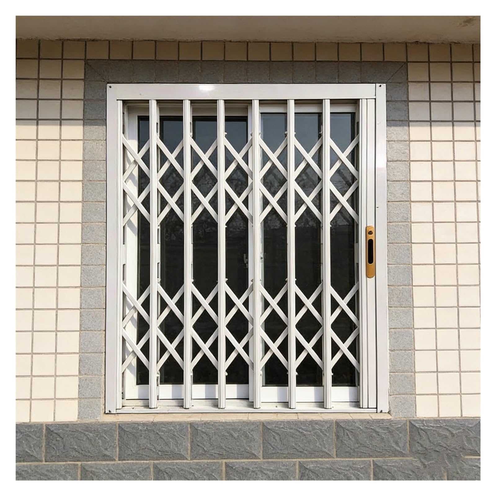 Barras de seguridad para ventanas, protector de hierro retráctil resistente para puertas correderas y ventanas, protege gatos y perros, solución de seguridad duradera