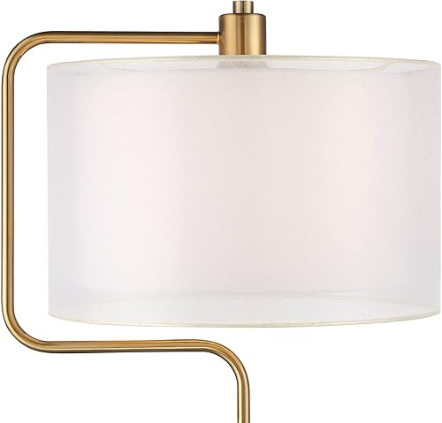 Miniatura 3 de Possini Euro Design Carlyle - Juego de 2 lámparas de escritorio de 30 12 pulgadas de alto, grandes, de mediados de siglo, moderno, glamuroso,