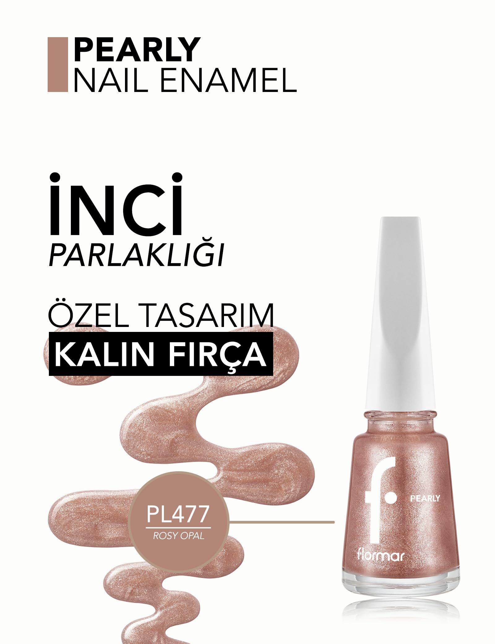 Pearly Yarı Transparan & Parlak Bitişli Sedefli Oje