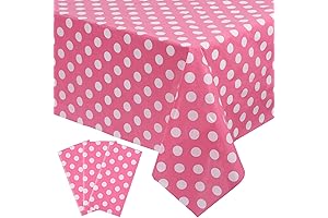 Kesfey 3 Packs Minnie Mouse Tablecloth for Girls and Boys