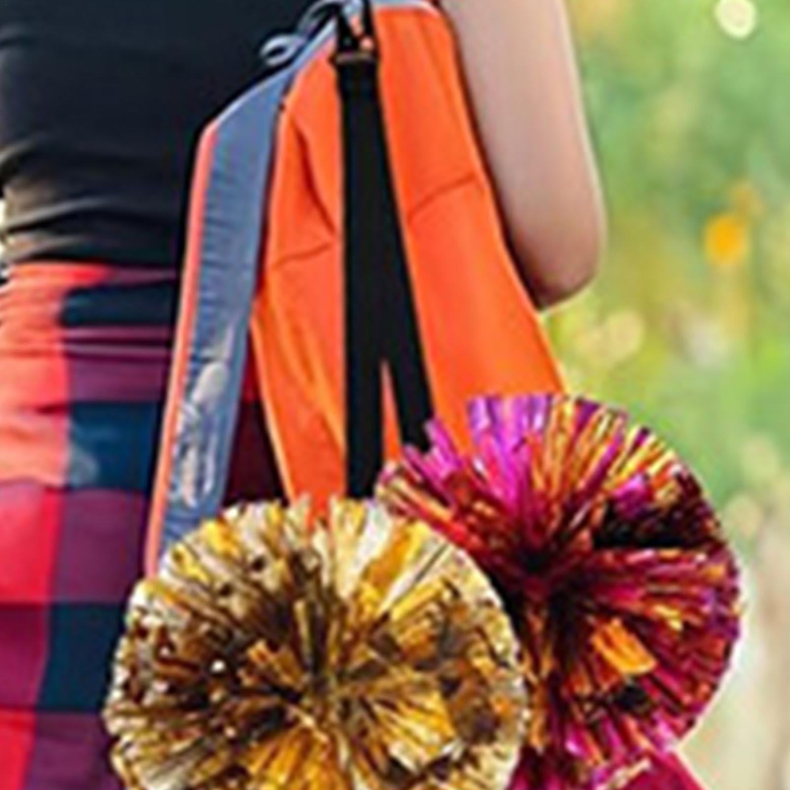 Generico Porta fiocco Cheer, porta pompon per zaino Cheer | per borse da tifo in nylon Attrezzatura sicura da tifo | Pom leggero e portatile per cheerleader
