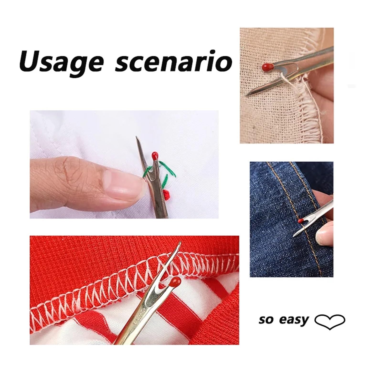 Descosedor De Costura Destripador de costuras for costura, destripador puntadas negras for manualidades, eliminación hilos, desgarrador for DIY(6pcs)