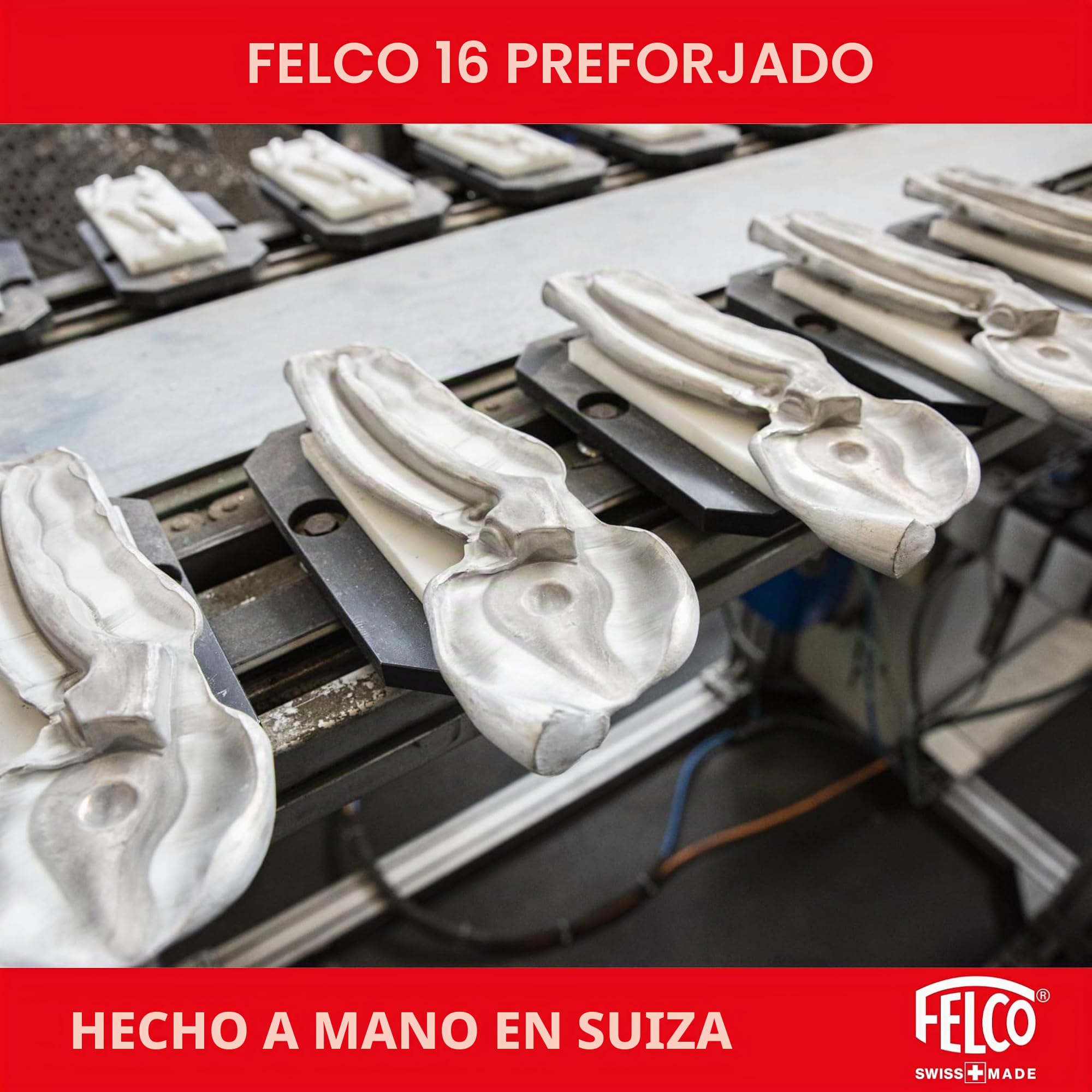 FELCO 16 tijeras de podar para zurdos con manos medianas, corte 20 mm | Versión zurdos con cuchilla de acero templado 42 mm, para cortes precisos en rosas y arbustos. Swiss Made.