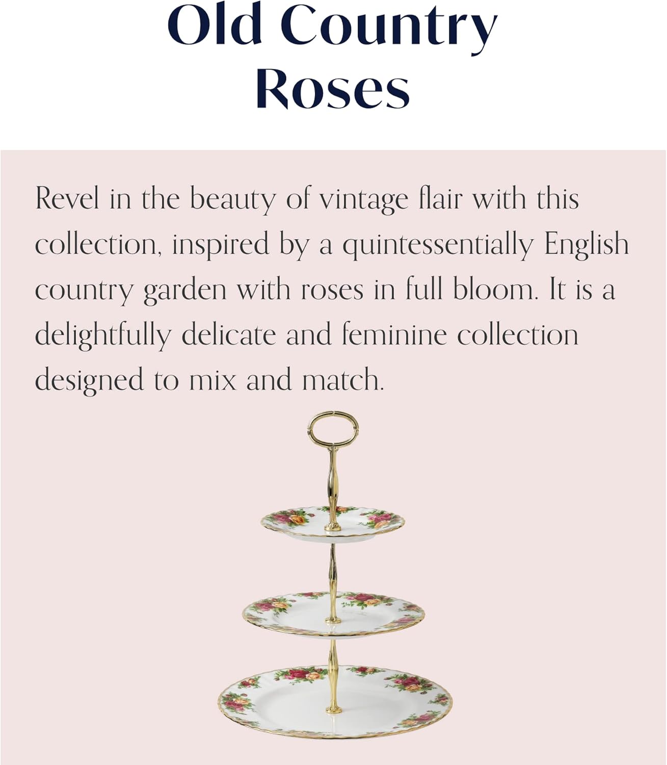 Royal Albert Old Country Roses Cake Stand Three-Tier