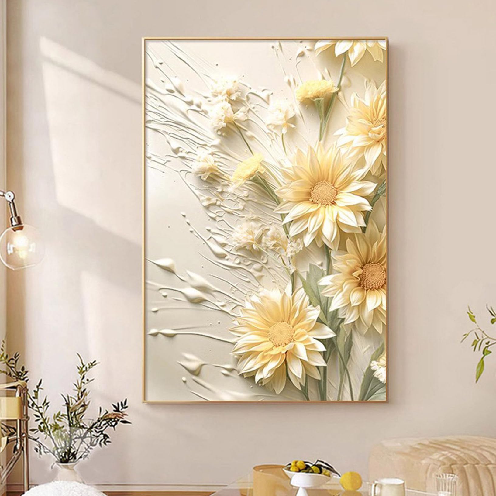 花柄アクリル絵画 大きめF10号キャンバス＊植物　インテリア　原画 Amazon | アクリル絵の具キットによるキャンバスの花の花 Diy