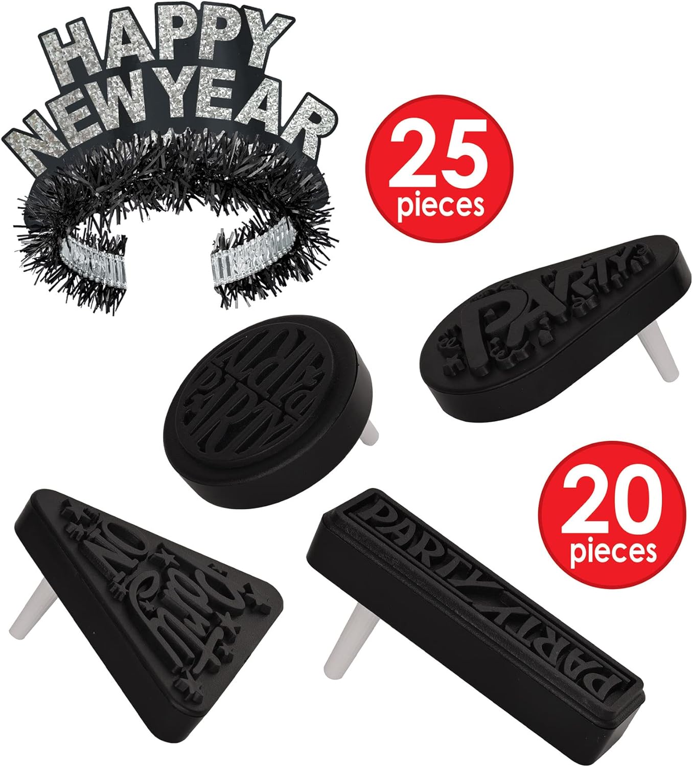 Simply Silver Asst for 50 Party Accessory (1 count)