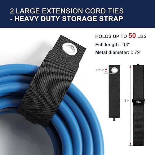 Miniatura 3 de Bastidores de almacenamiento de herramientas de montaje en pared, 3 piezas de acero resistente, organizador de herramientas de garaje, sistema de