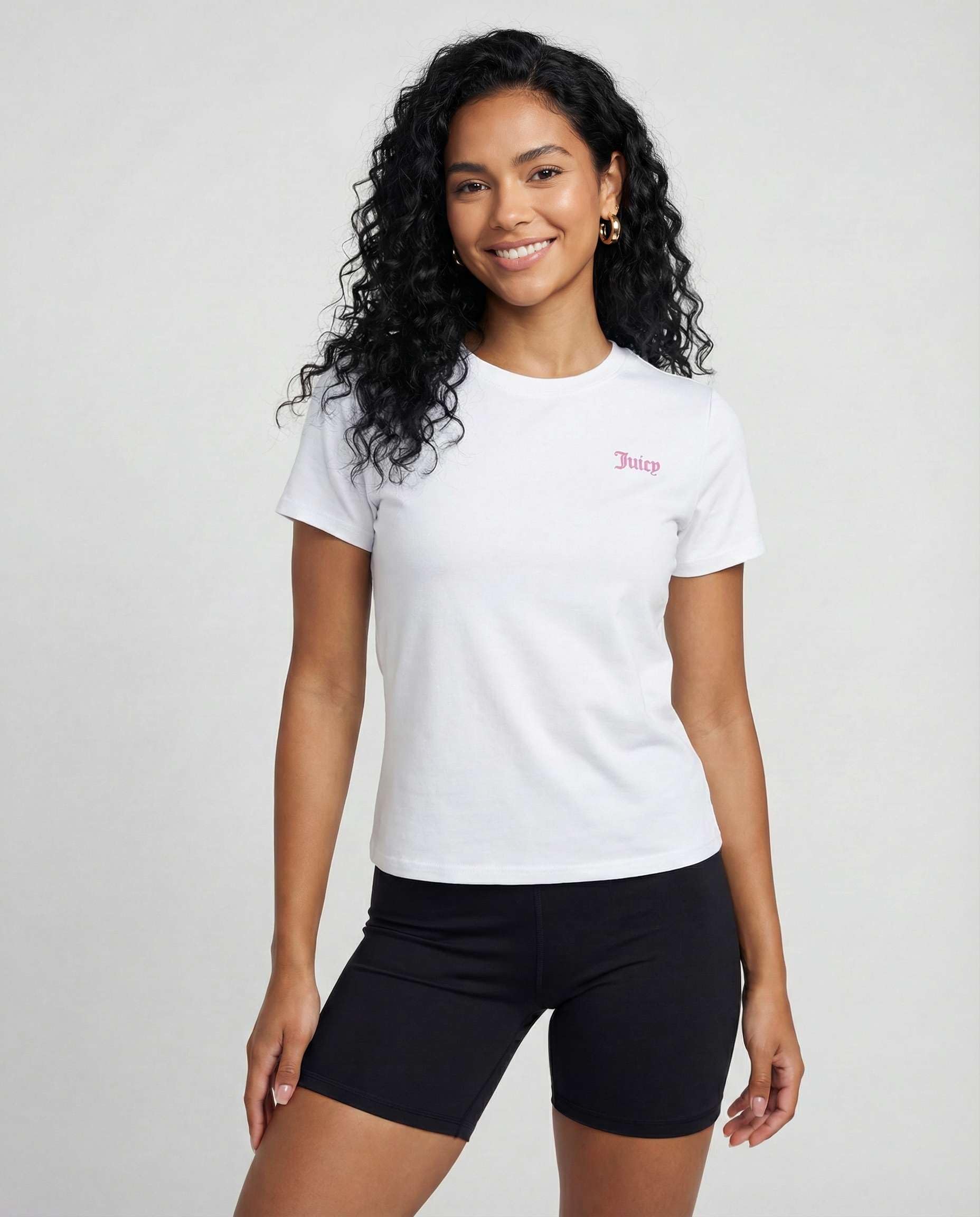 Juicy Couture Damen Kurzarm Athletic T-Shirts - Workout Tops für Fitness, Yoga, Pilates, Gym & Activewear (Plus)