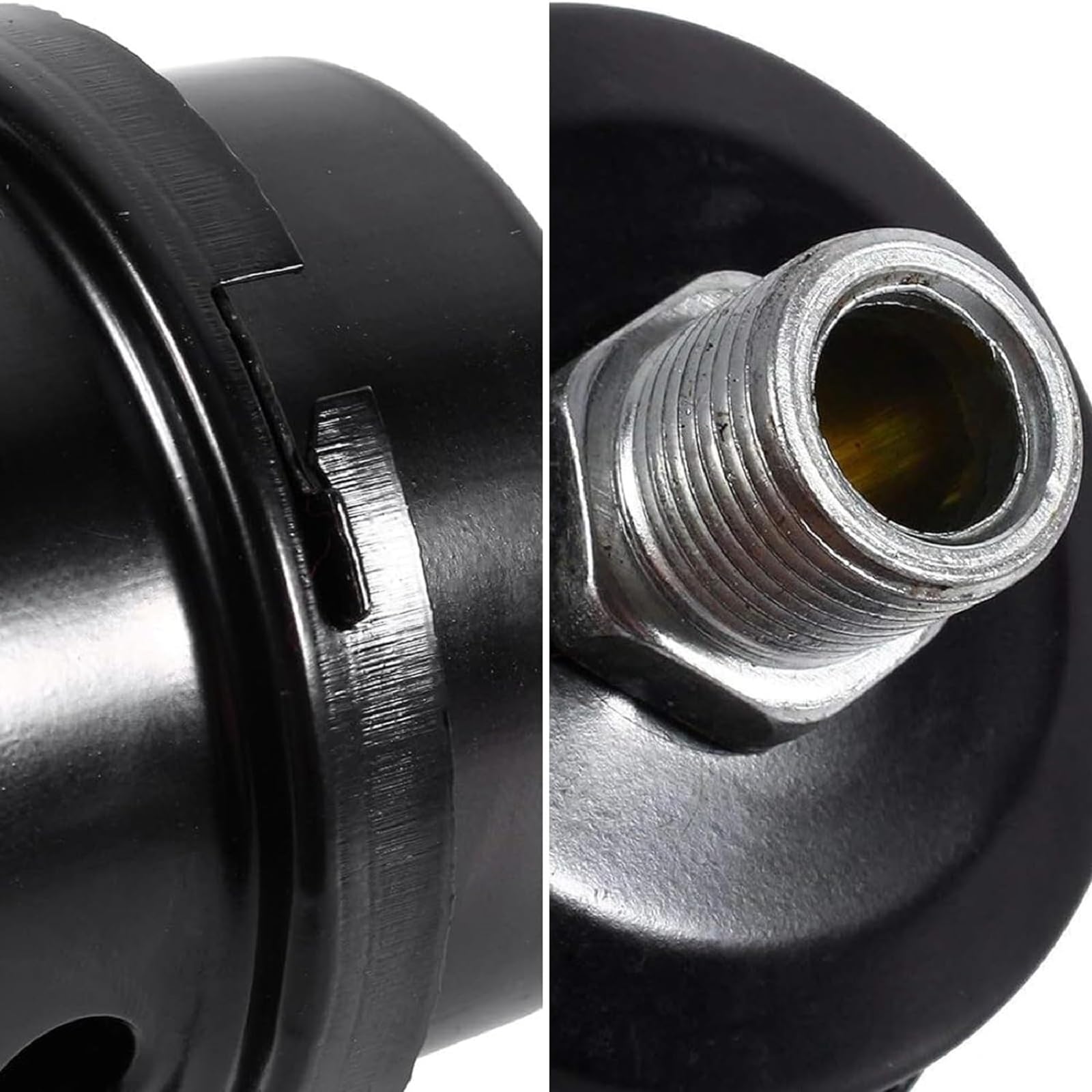 Filtro di Aspirazione Silenziatore Compressore D'aria 2 Pezzi 20mm Metallo 1/2" Filetto