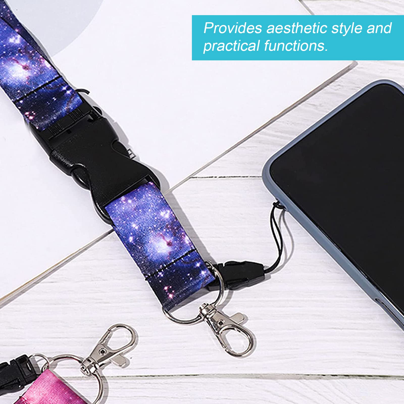 LJHJIJ88 NALX Starry Sky Phone Lanyard, Acrylic, Mehrfarbig, 10.4 cm x 3.2 cm x 8.9 cm - Image 4