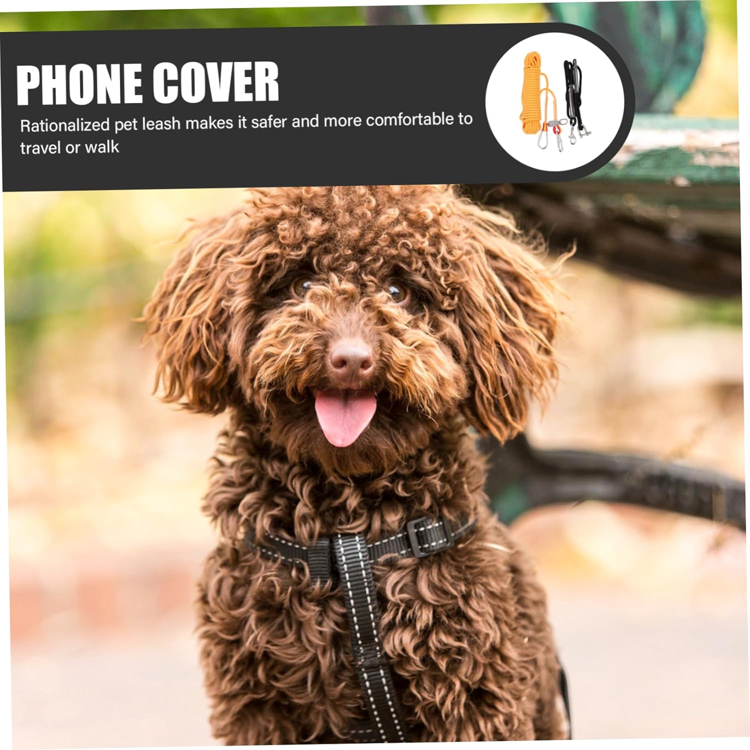 Dog Tie Out Cable for Camping Long Pet Dog Leash Cable Outdoor Leash Camping Gear