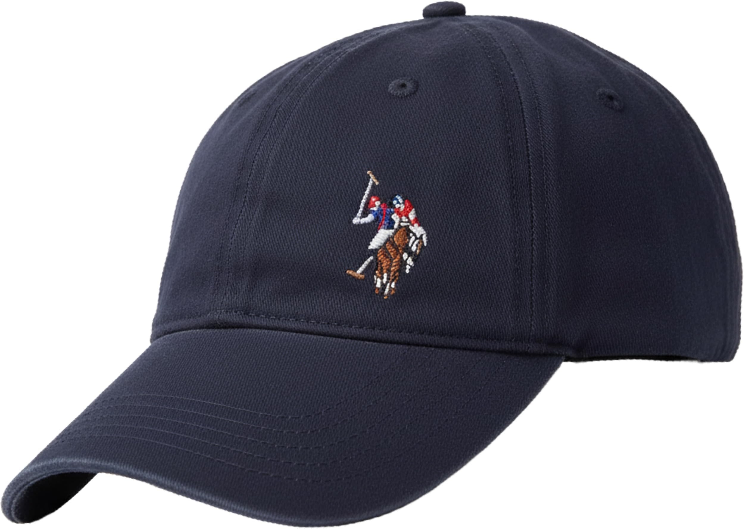 Concept One U.s Polo Assn. Dad Hat, Adult Cotton Adjustable Baseball Cap with Curved Brim and Embroidered Horse Logo