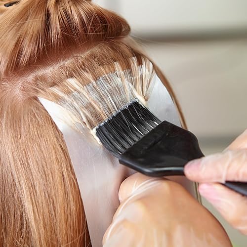 Miniatura 2 de Papel de tinte para el cabello – 100 piezas de láminas profesionales de 11.8 x 3.8 pulgadas para cepillo de color, envoltura de malla, hojas de