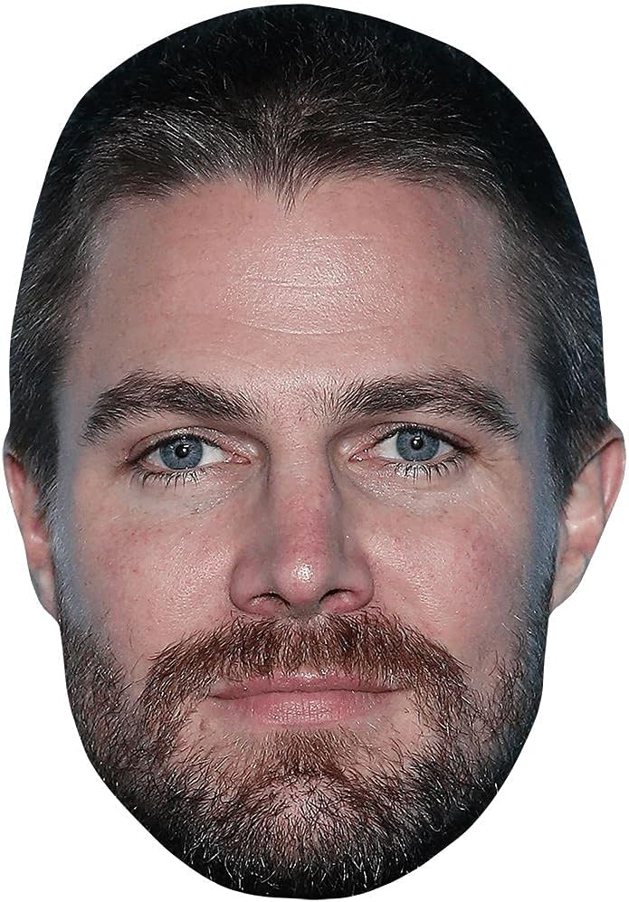 Stephen Amell (Beard) Celebrity Mask, Flat Card Face, Fancy Dress Mask