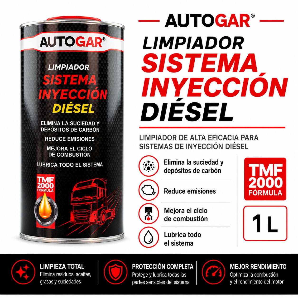 Limpiador para Inyectores Diesel (1L)